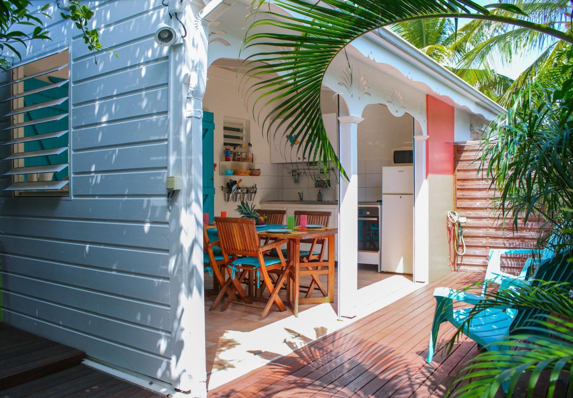 Bungalow La Papaye Bleue Residence Acces Piscine & Plage 생프랑수아 외부 사진